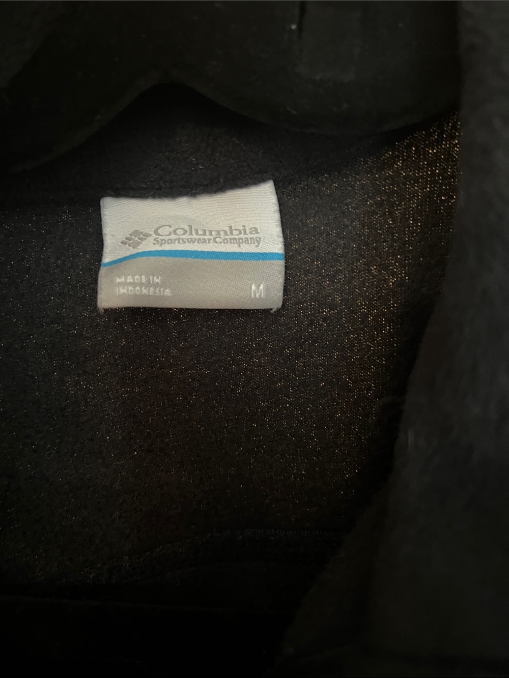 Columbia Black Full-Zip Lightweight Fleece Jacket - Picture 2 of 5